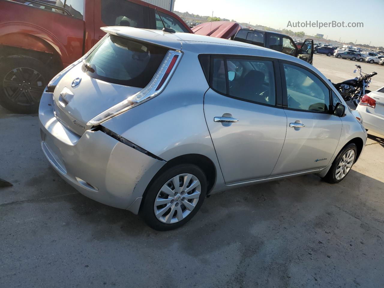 2015 Nissan Leaf S Silver vin: 1N4AZ0CP8FC311661