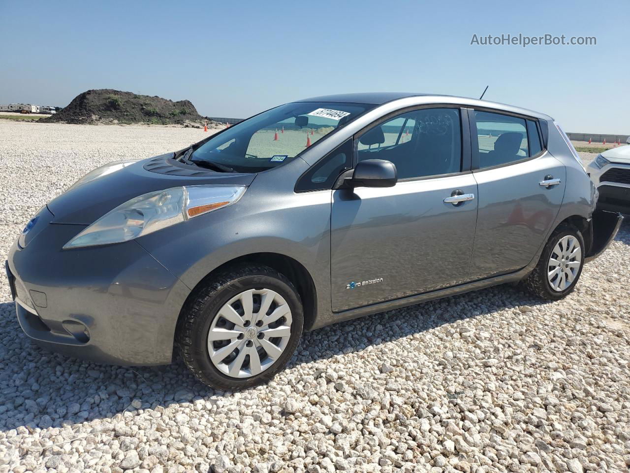 2015 Nissan Leaf S Gray vin: 1N4AZ0CP8FC316861