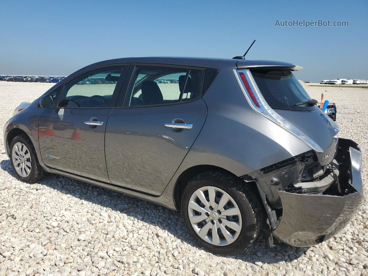 2015 Nissan Leaf S Gray vin: 1N4AZ0CP8FC316861