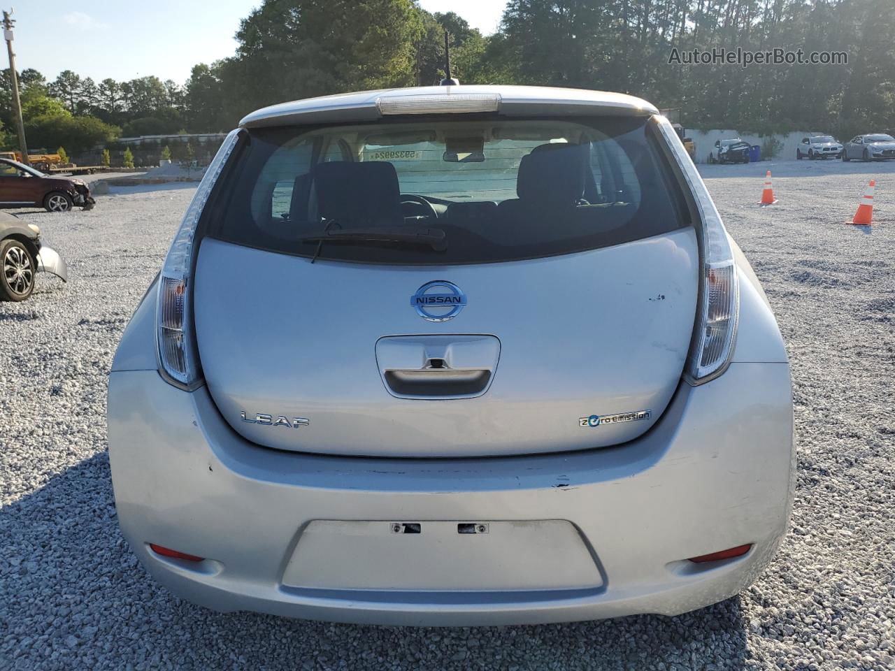 2015 Nissan Leaf S Silver vin: 1N4AZ0CP8FC318111