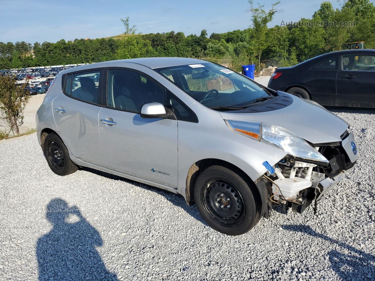 2015 Nissan Leaf S Silver vin: 1N4AZ0CP8FC318111