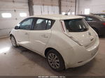 2015 Nissan Leaf S White vin: 1N4AZ0CP8FC318478