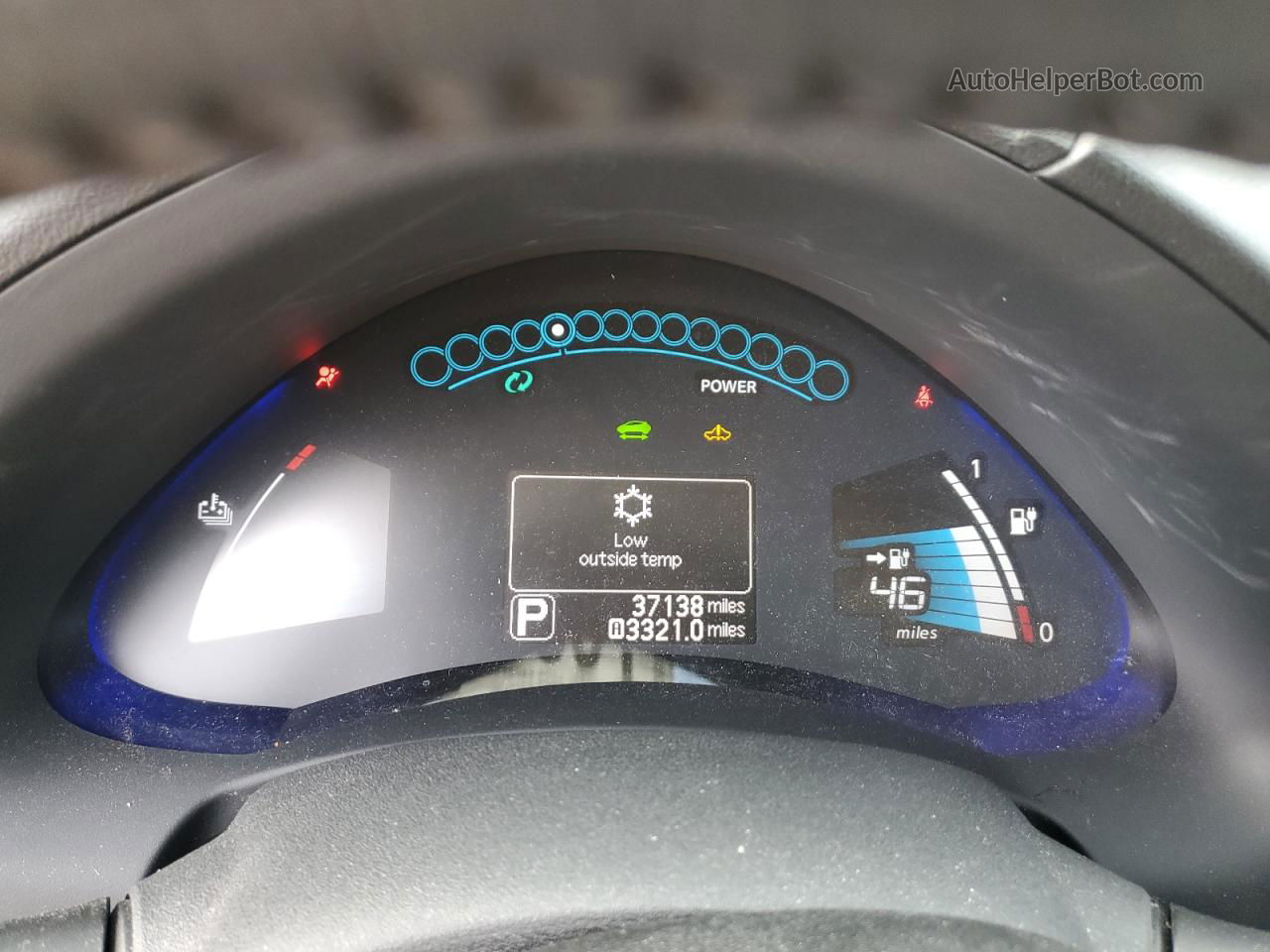 2015 Nissan Leaf S Белый vin: 1N4AZ0CP8FC323891