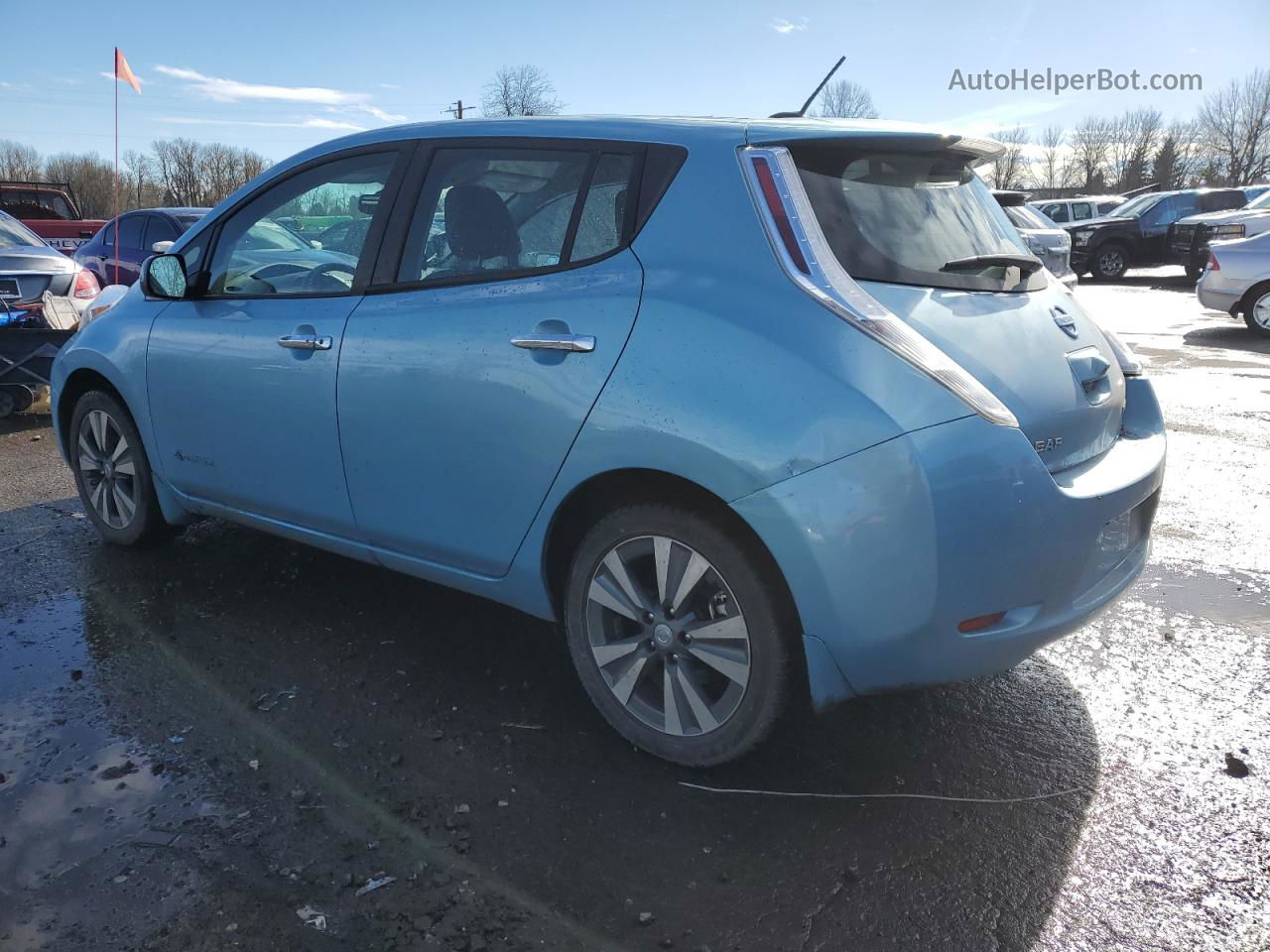 2015 Nissan Leaf S Teal vin: 1N4AZ0CP8FC325480