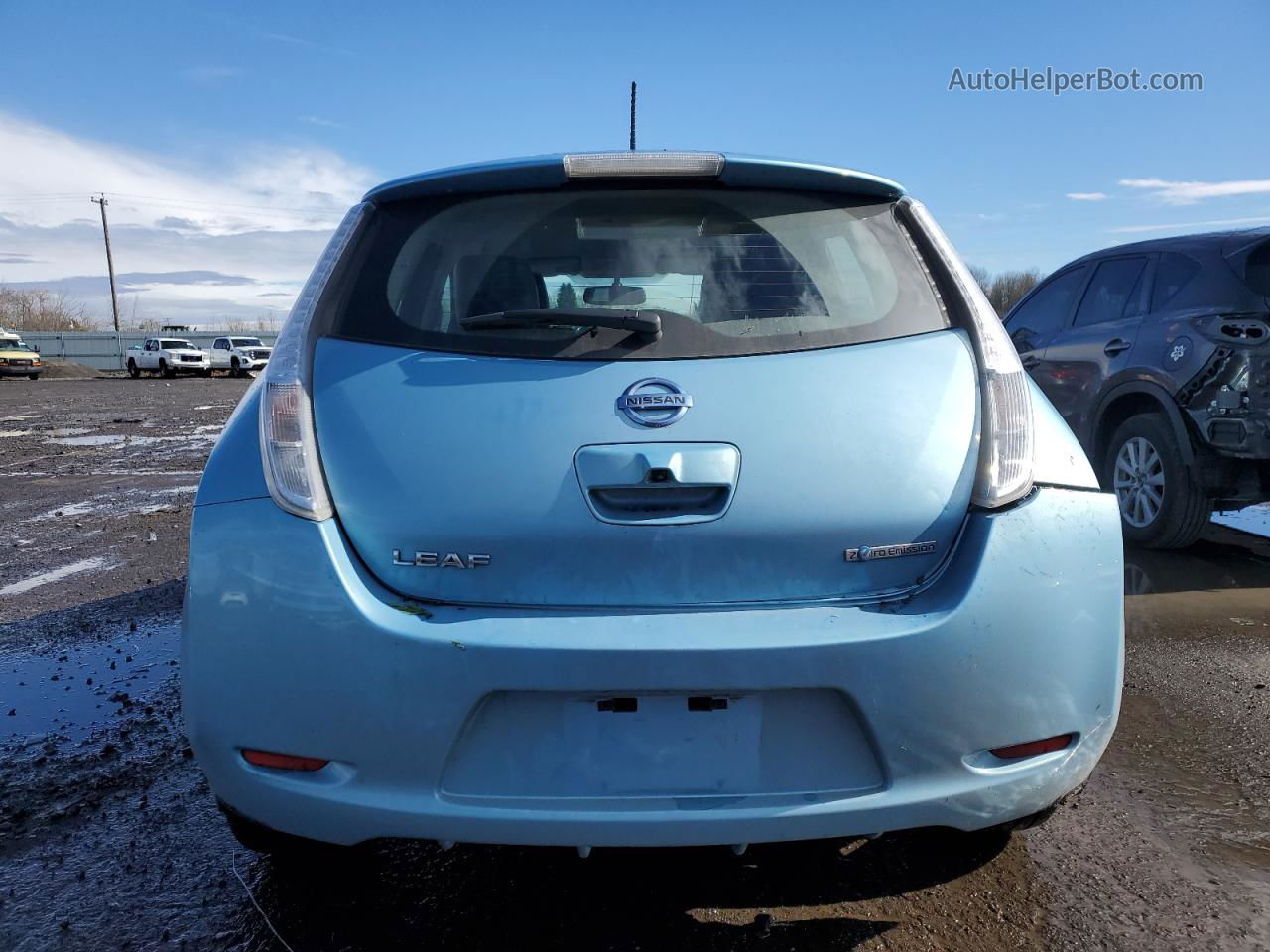 2015 Nissan Leaf S Teal vin: 1N4AZ0CP8FC325480