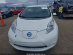 2015 Nissan Leaf S White vin: 1N4AZ0CP8FC329481