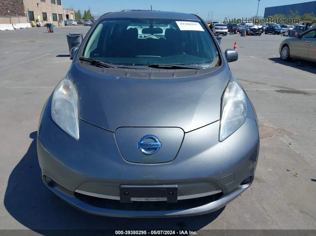 2015 Nissan Leaf S Gray vin: 1N4AZ0CP9FC302337