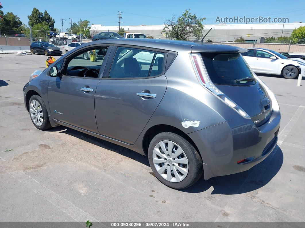 2015 Nissan Leaf S Gray vin: 1N4AZ0CP9FC302337