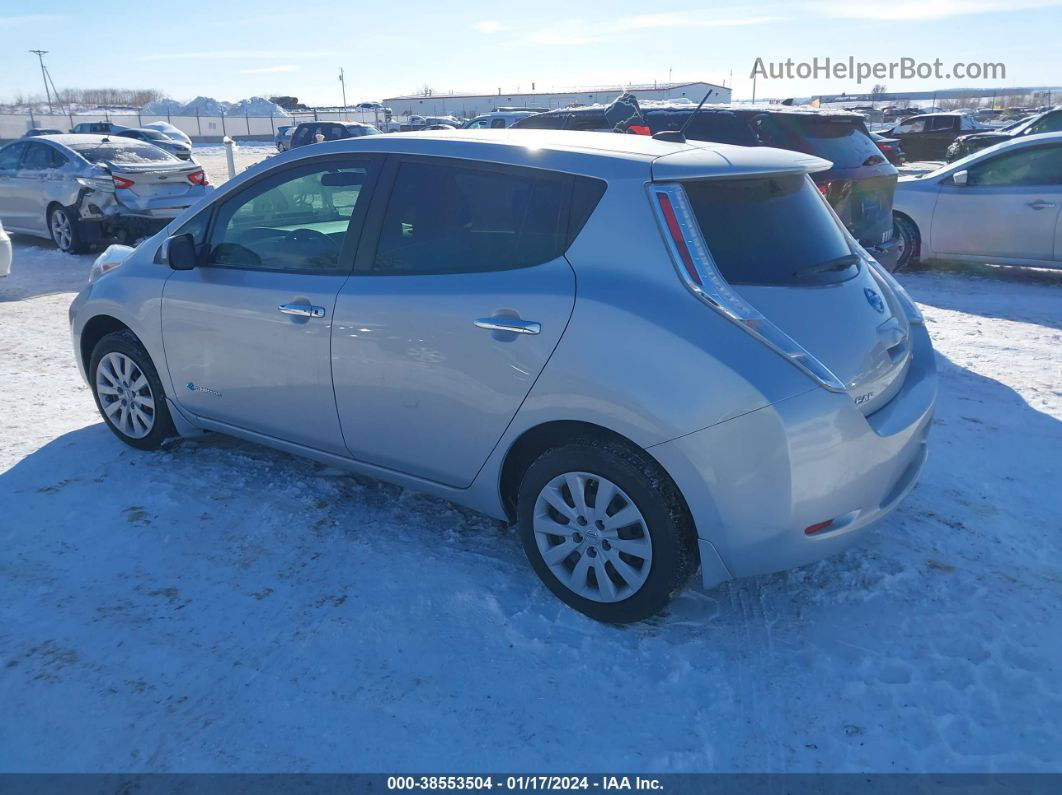 2015 Nissan Leaf S Серебряный vin: 1N4AZ0CP9FC308994