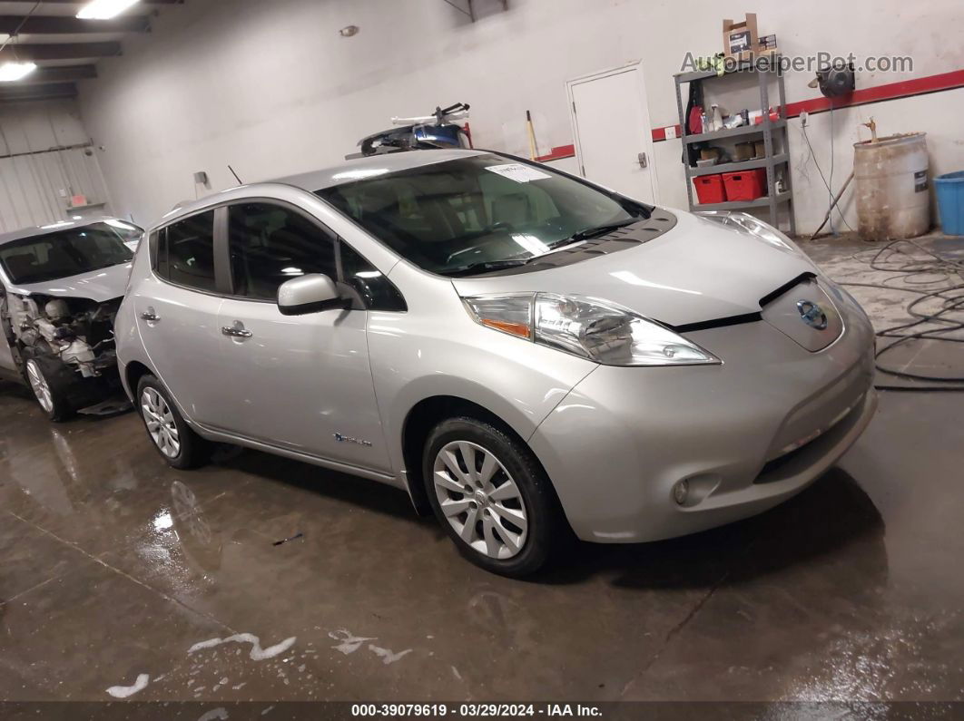 2015 Nissan Leaf S Silver vin: 1N4AZ0CP9FC308994