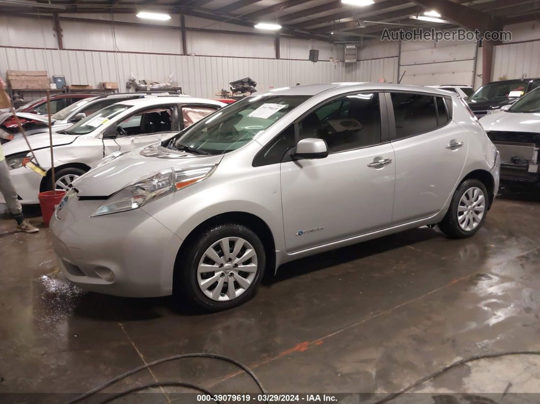 2015 Nissan Leaf S Silver vin: 1N4AZ0CP9FC308994