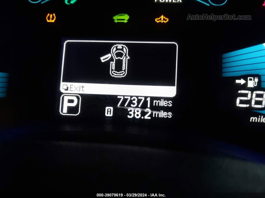 2015 Nissan Leaf S Серебряный vin: 1N4AZ0CP9FC308994