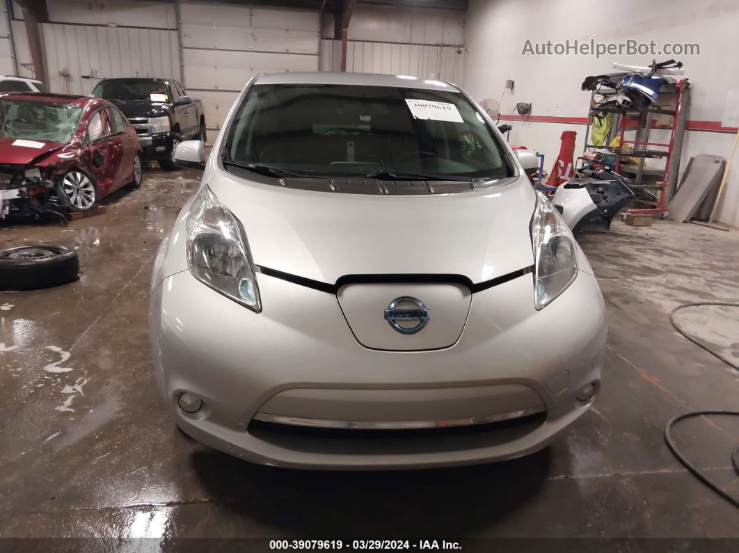 2015 Nissan Leaf S Silver vin: 1N4AZ0CP9FC308994