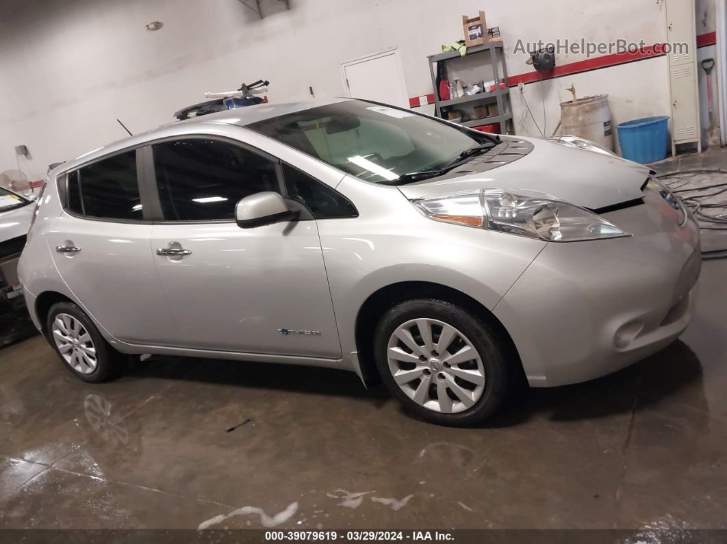 2015 Nissan Leaf S Silver vin: 1N4AZ0CP9FC308994