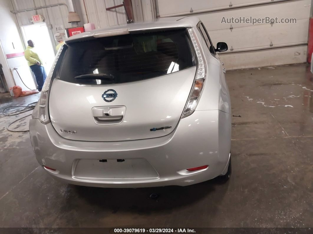 2015 Nissan Leaf S Silver vin: 1N4AZ0CP9FC308994