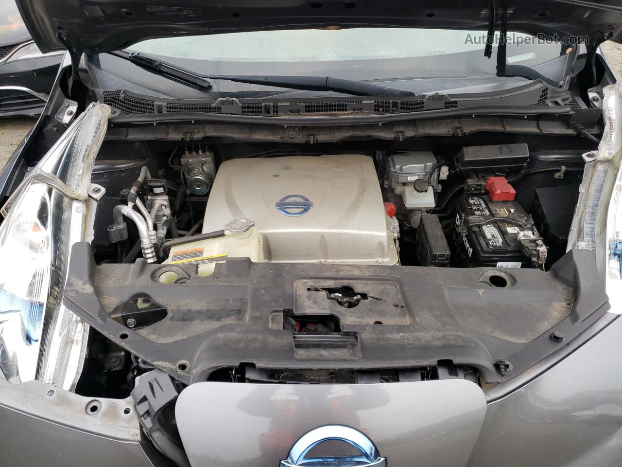 2015 Nissan Leaf S Серый vin: 1N4AZ0CP9FC314780