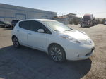 2015 Nissan Leaf S White vin: 1N4AZ0CP9FC319946