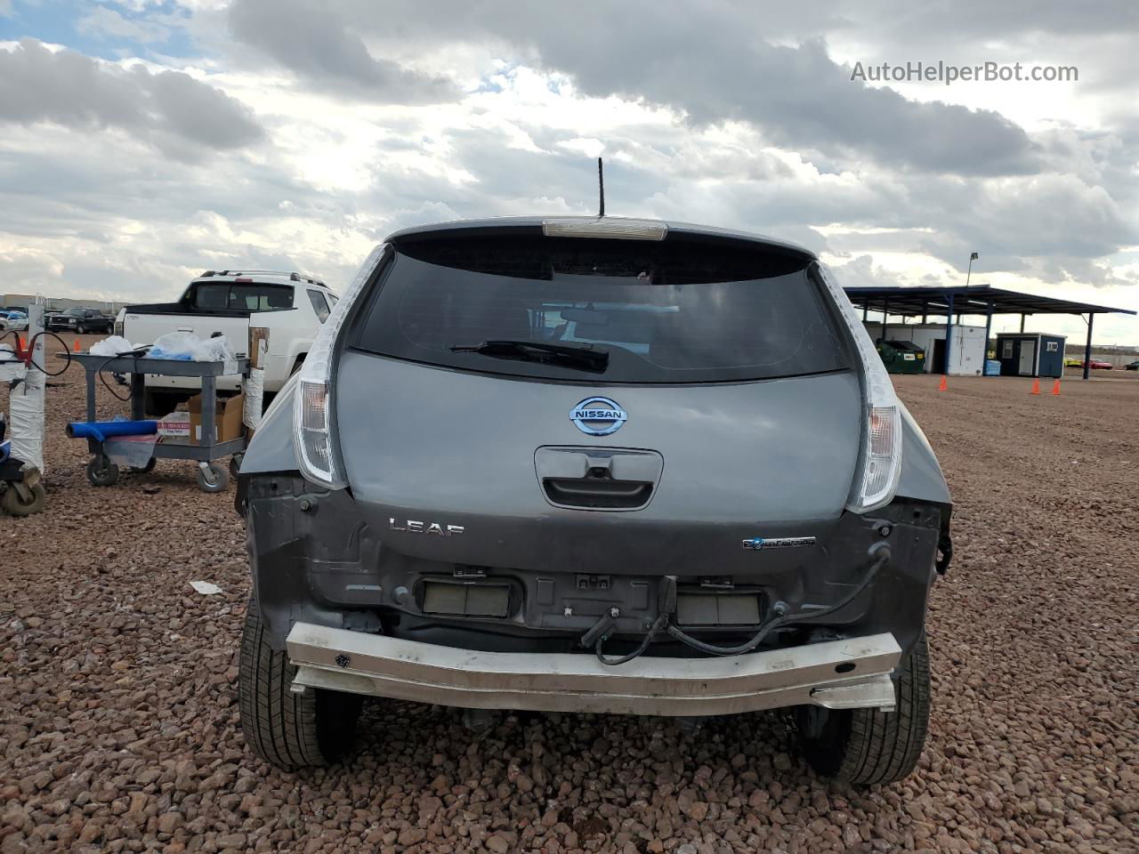 2015 Nissan Leaf S Silver vin: 1N4AZ0CP9FC319963