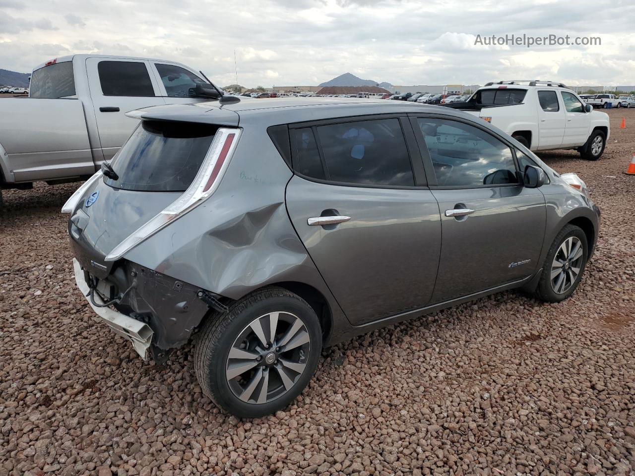 2015 Nissan Leaf S Silver vin: 1N4AZ0CP9FC319963