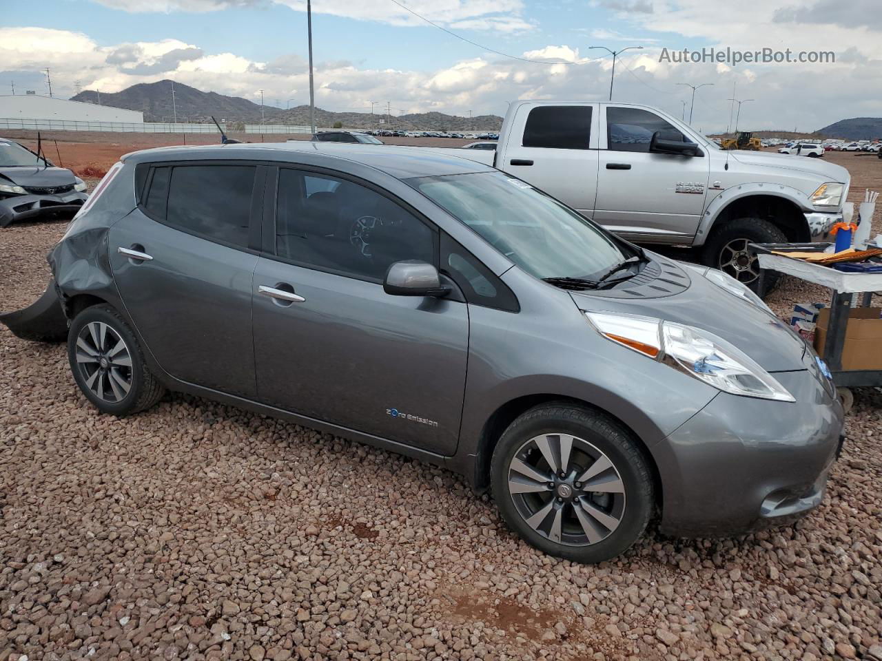 2015 Nissan Leaf S Silver vin: 1N4AZ0CP9FC319963