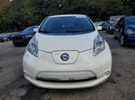 2015 Nissan Leaf S White vin: 1N4AZ0CP9FC326217