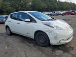 2015 Nissan Leaf S White vin: 1N4AZ0CP9FC326217