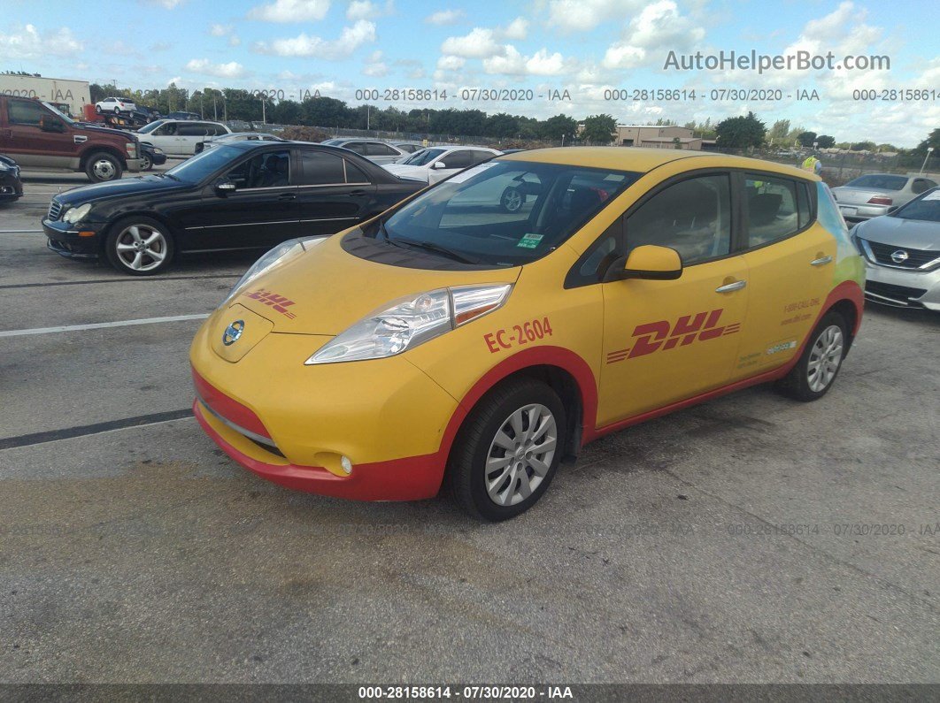 2015 Nissan Leaf S White vin: 1N4AZ0CP9FC329876