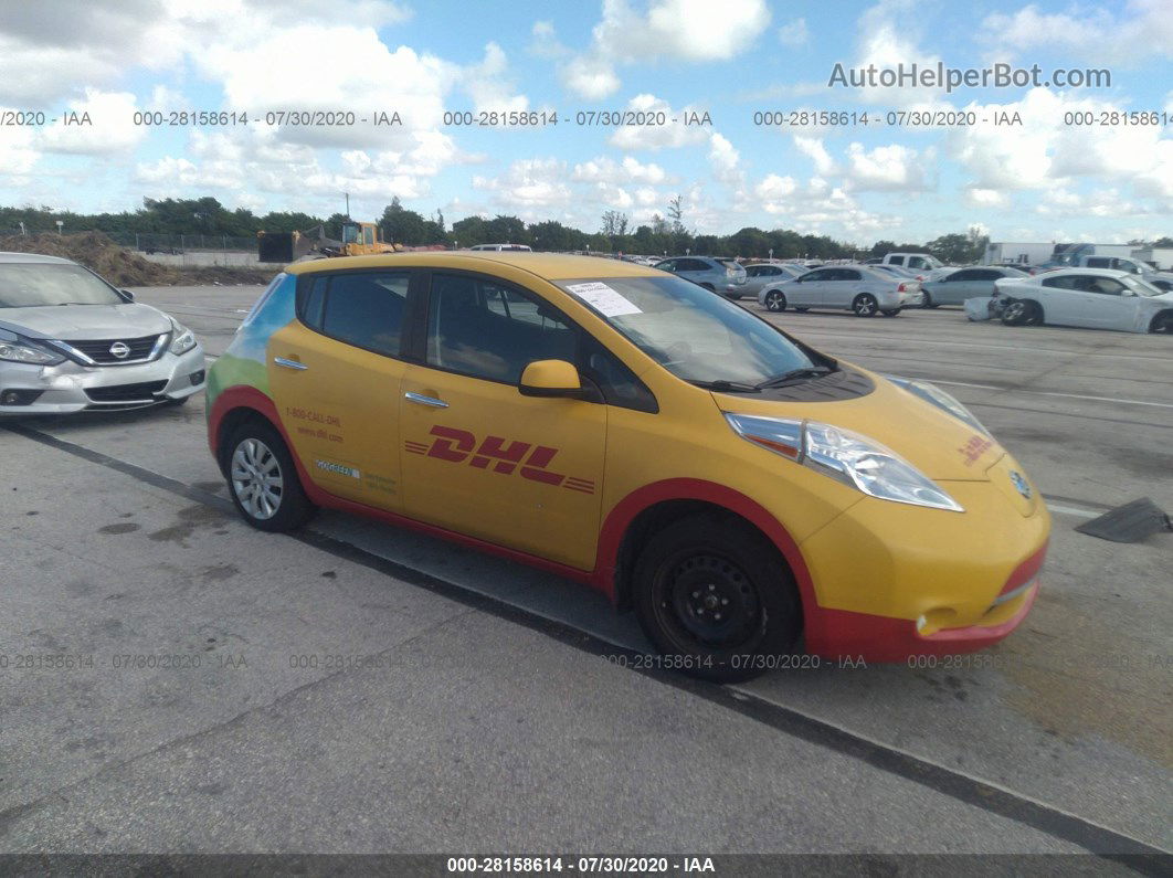 2015 Nissan Leaf S White vin: 1N4AZ0CP9FC329876