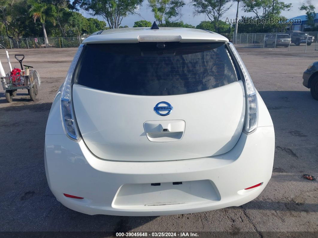 2015 Nissan Leaf Sv Белый vin: 1N4AZ0CP9FC330610