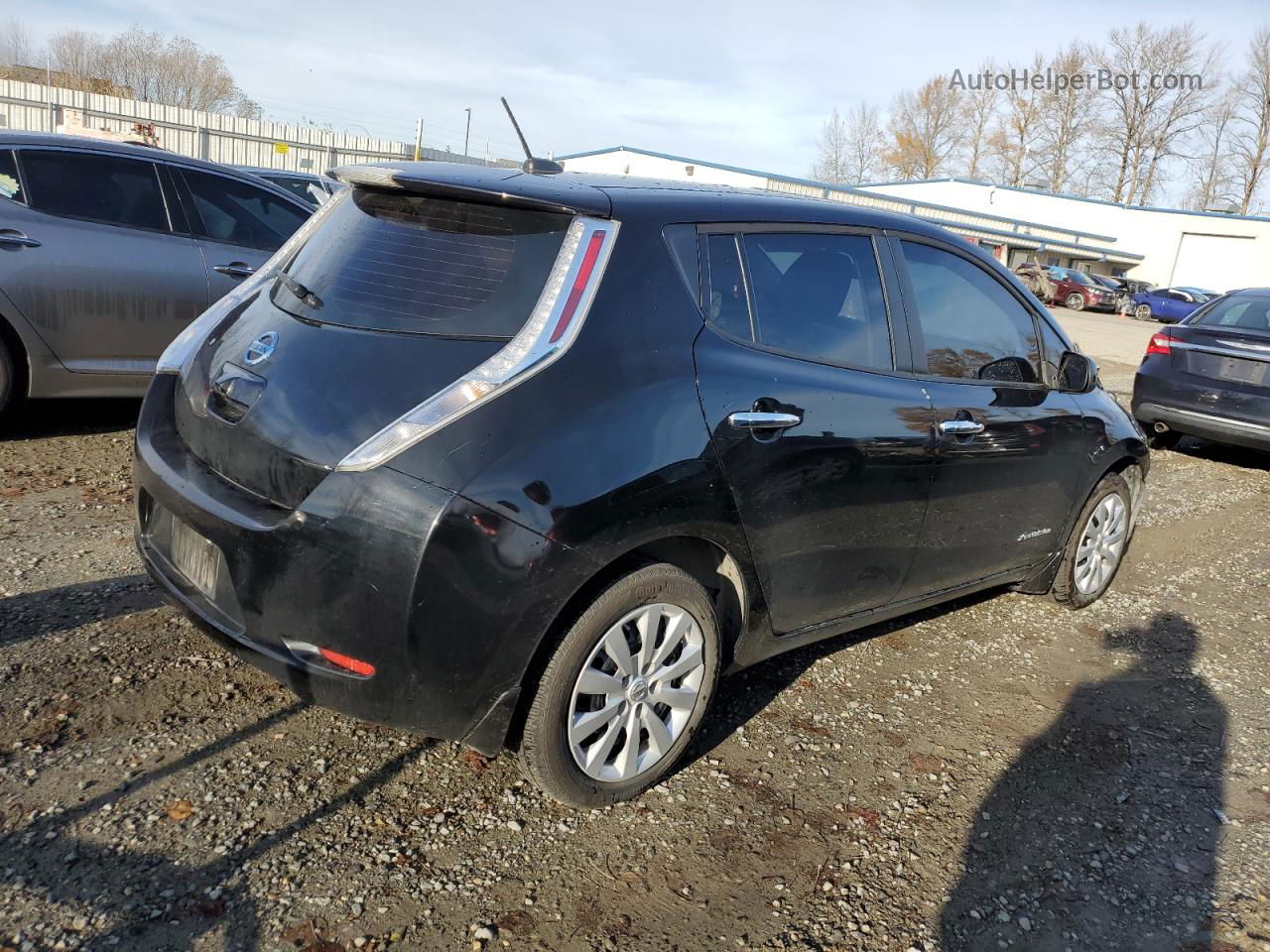 2015 Nissan Leaf S Черный vin: 1N4AZ0CP9FC332549