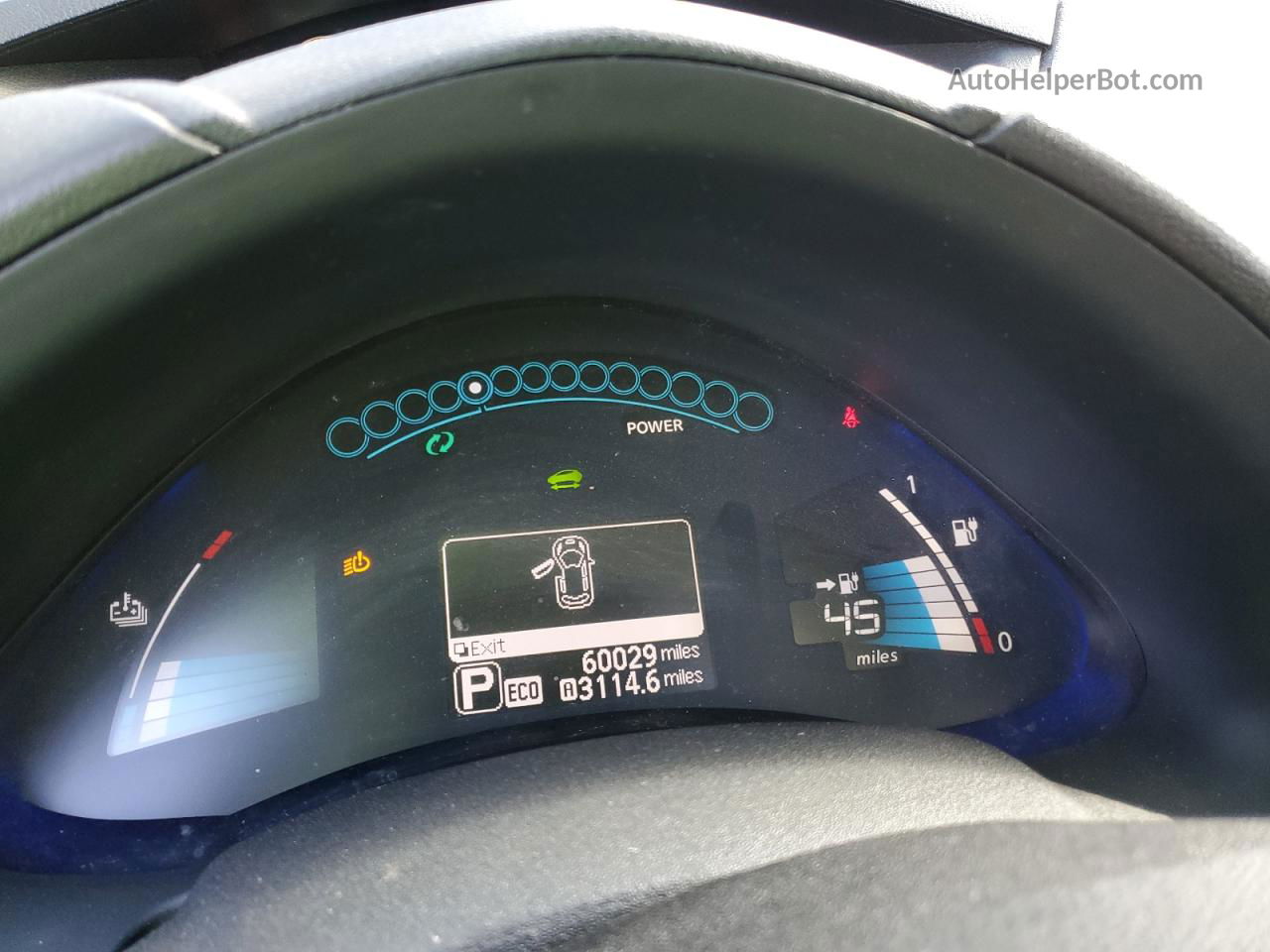 2015 Nissan Leaf S Серый vin: 1N4AZ0CPXFC301214