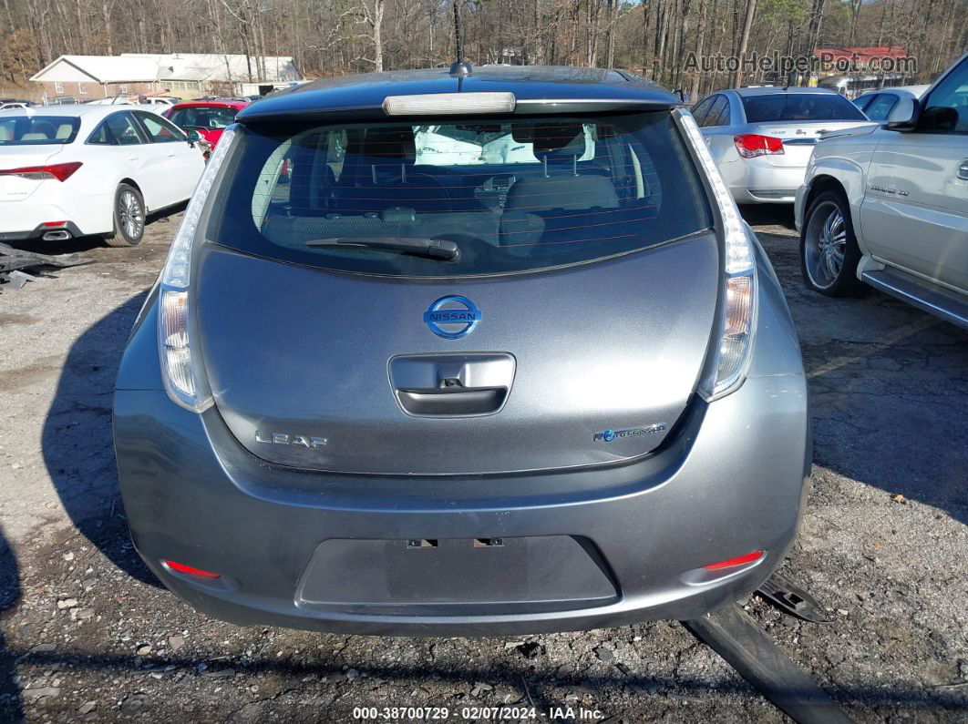 2015 Nissan Leaf S Gray vin: 1N4AZ0CPXFC304131