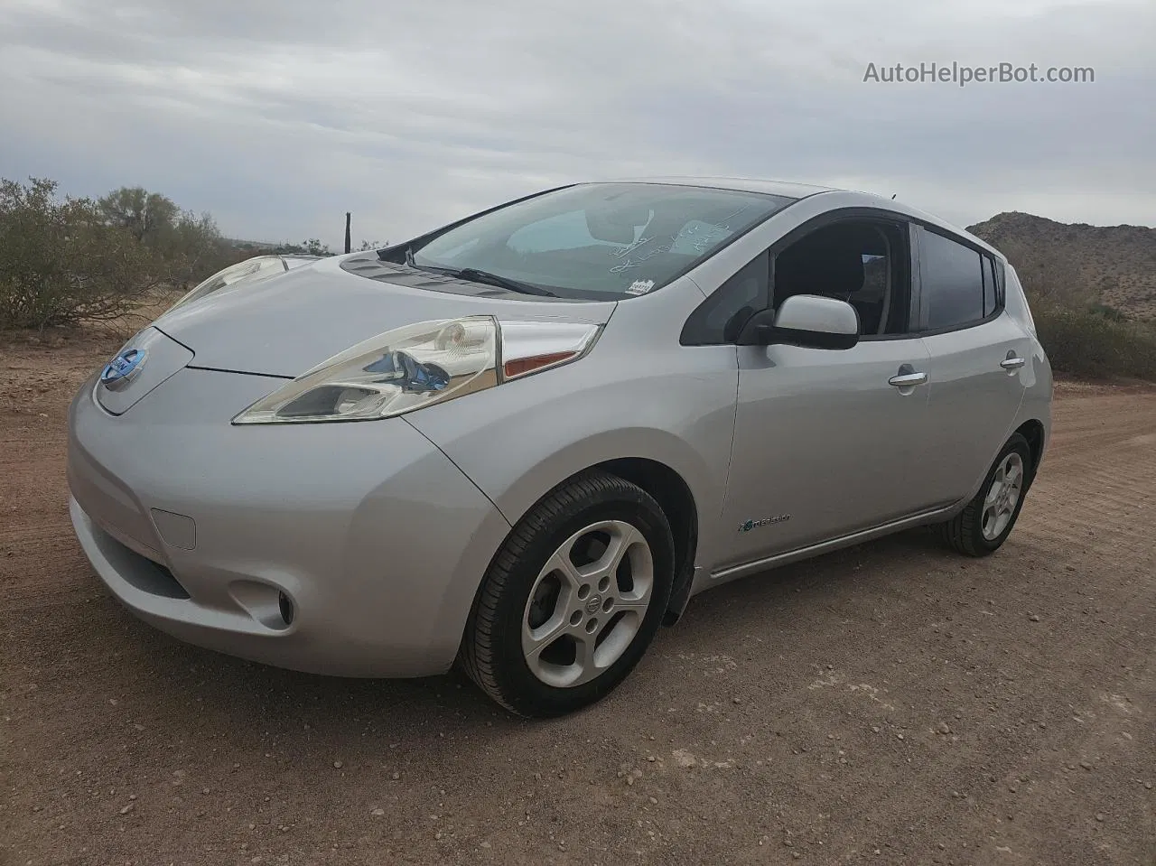 2015 Nissan Leaf S Silver vin: 1N4AZ0CPXFC304887