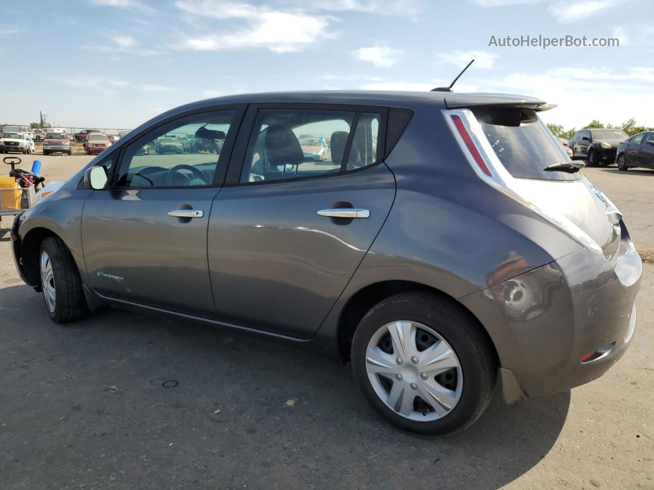 2015 Nissan Leaf S Gray vin: 1N4AZ0CPXFC305330