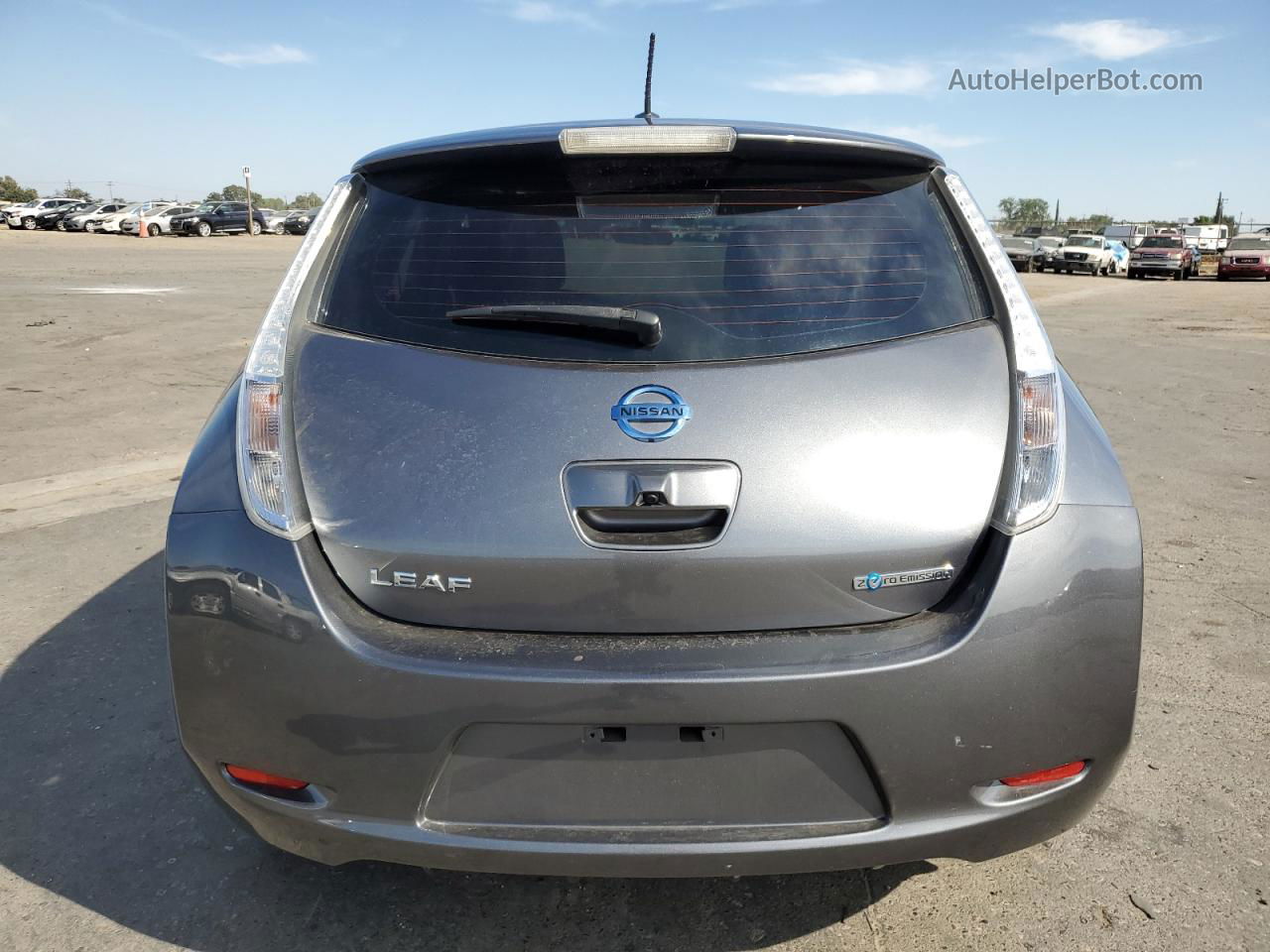 2015 Nissan Leaf S Gray vin: 1N4AZ0CPXFC305330