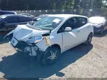 2015 Nissan Leaf S White vin: 1N4AZ0CPXFC313265