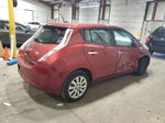 2015 Nissan Leaf S Red vin: 1N4AZ0CPXFC313525