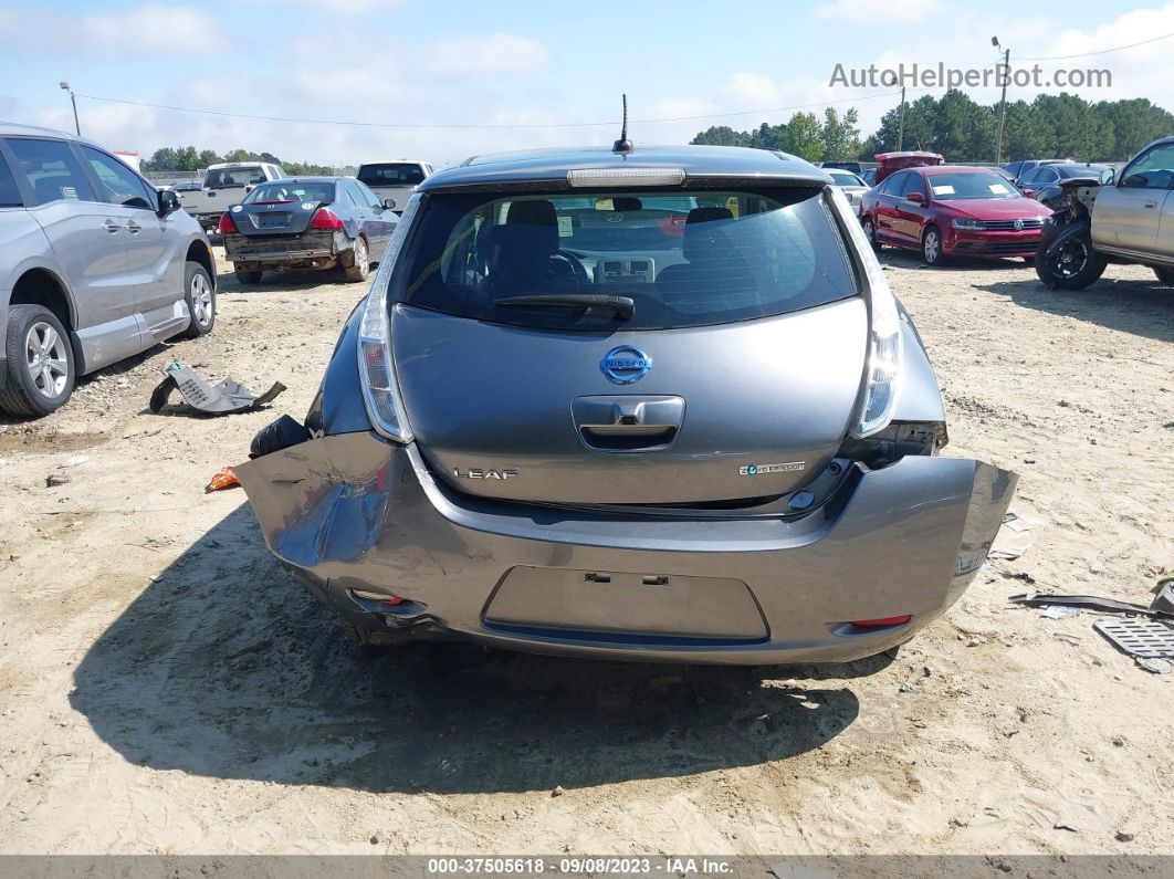 2015 Nissan Leaf S Gray vin: 1N4AZ0CPXFC319891