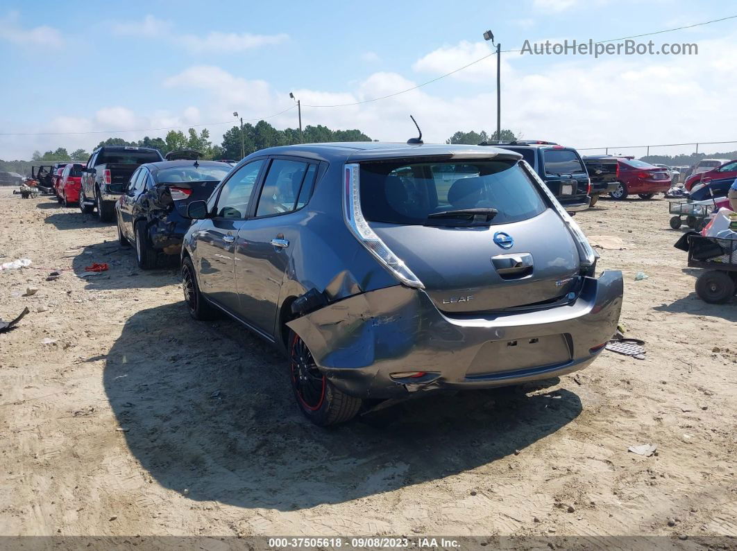 2015 Nissan Leaf S Gray vin: 1N4AZ0CPXFC319891