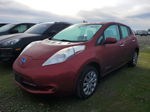 2015 Nissan Leaf S Красный vin: 1N4AZ0CPXFC323942