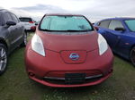 2015 Nissan Leaf S Красный vin: 1N4AZ0CPXFC323942