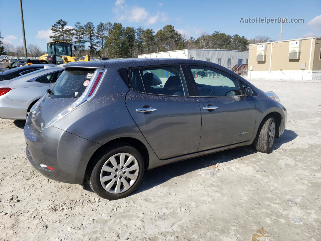 2015 Nissan Leaf S Gray vin: 1N4AZ0CPXFC325156