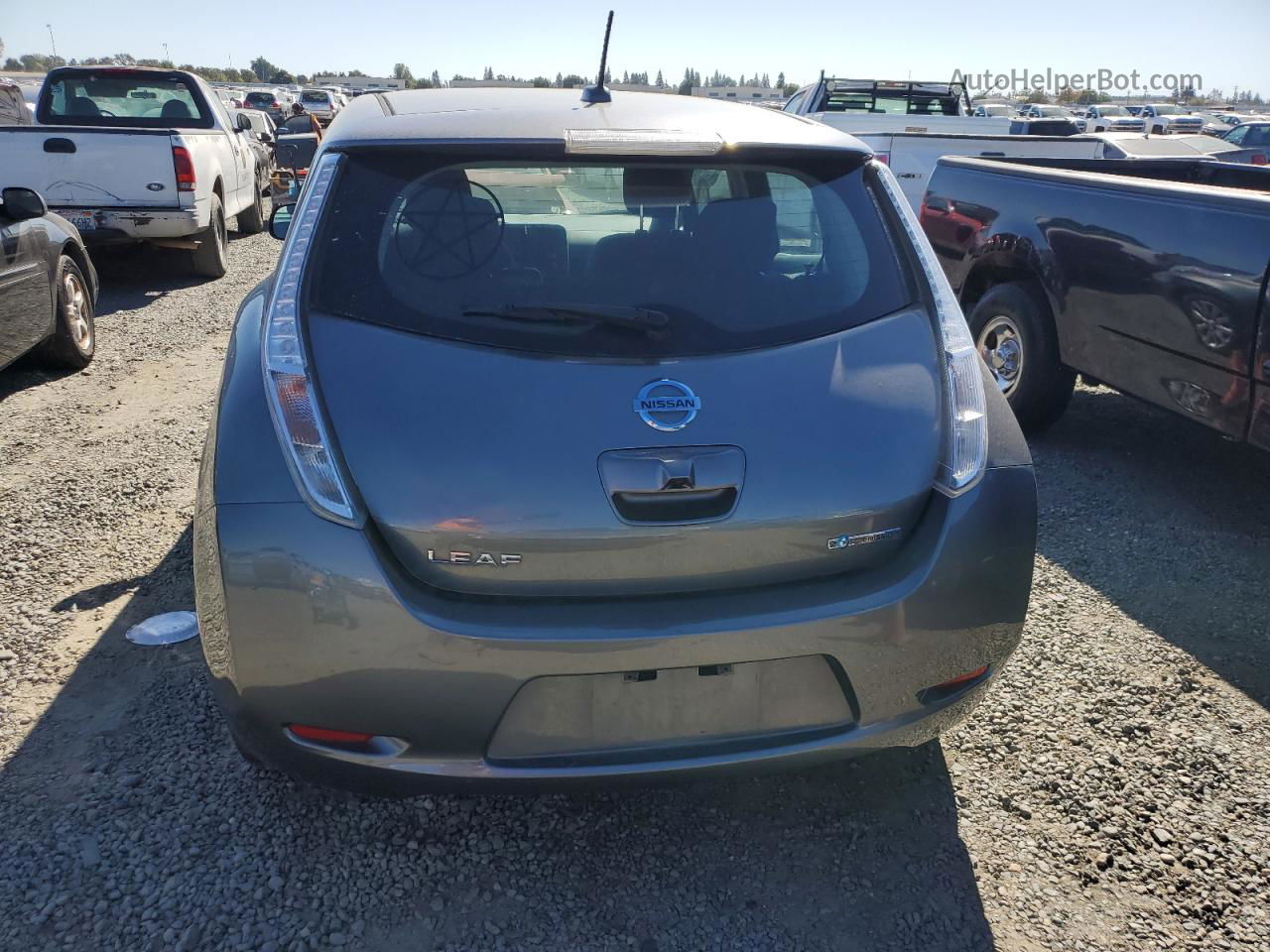 2015 Nissan Leaf S Серый vin: 1N4AZ0CPXFC328798