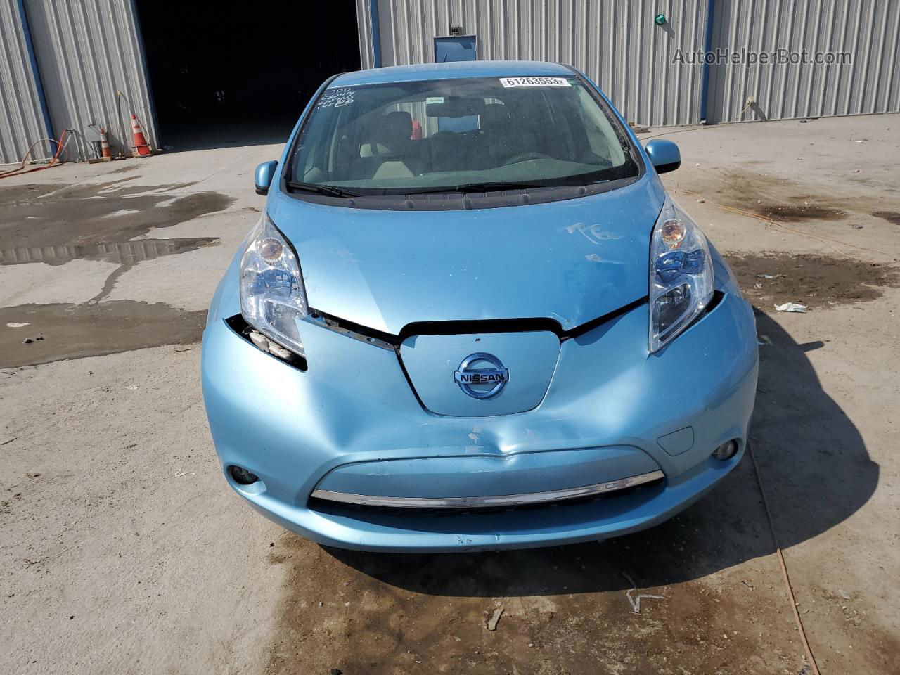 2015 Nissan Leaf S Синий vin: 1N4AZ0CPXFC333449