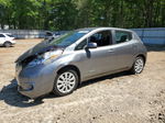 2015 Nissan Leaf S Gray vin: 1N4AZ0CPXFC333533