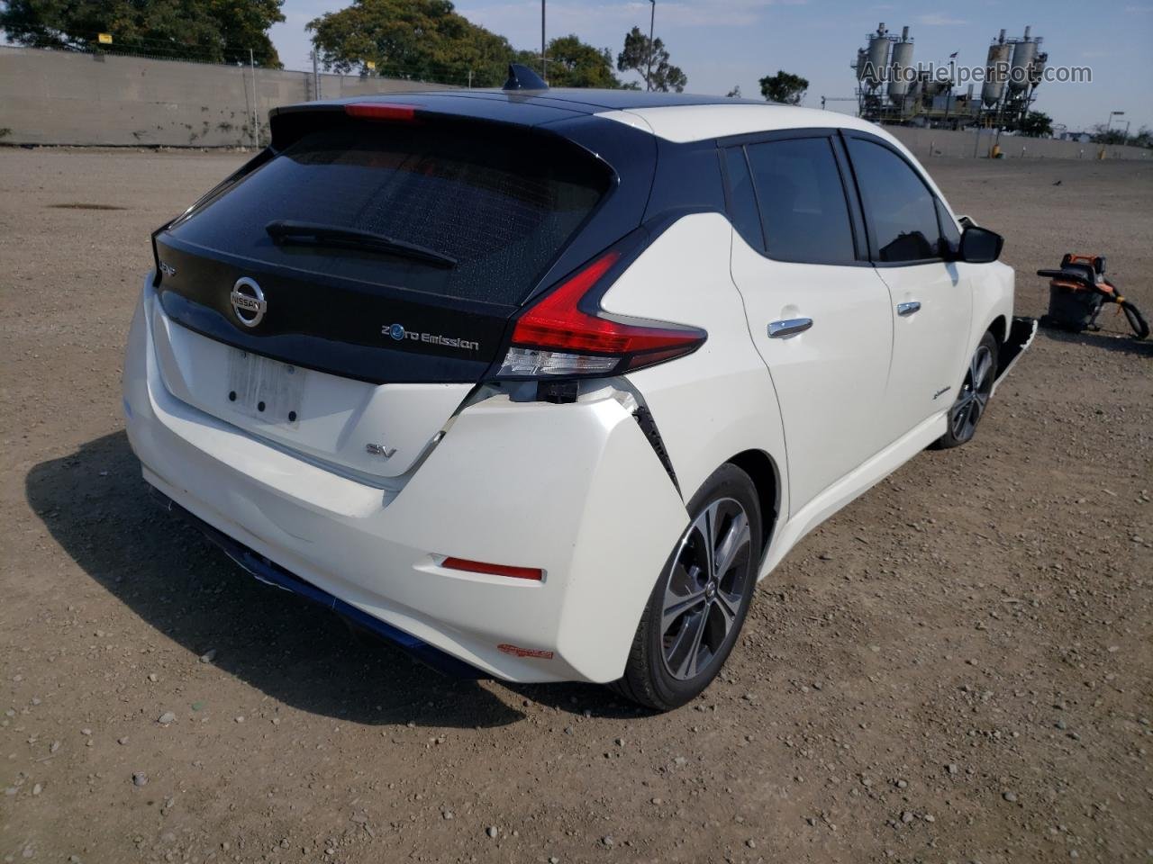 2019 Nissan Leaf S Белый vin: 1N4AZ1CP0KC302775