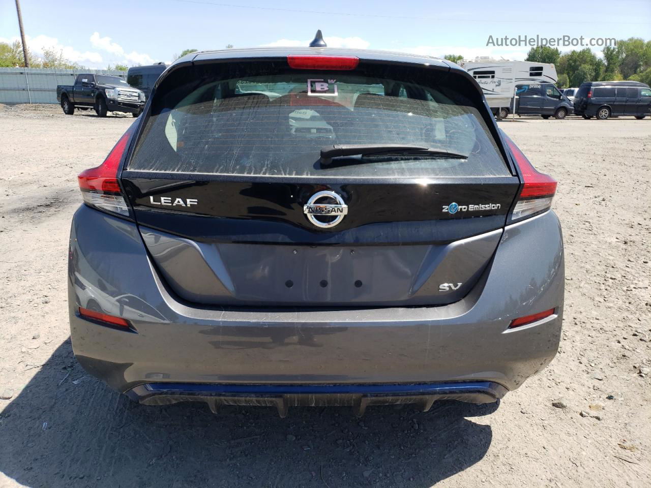 2019 Nissan Leaf S Gray vin: 1N4AZ1CP0KC302789