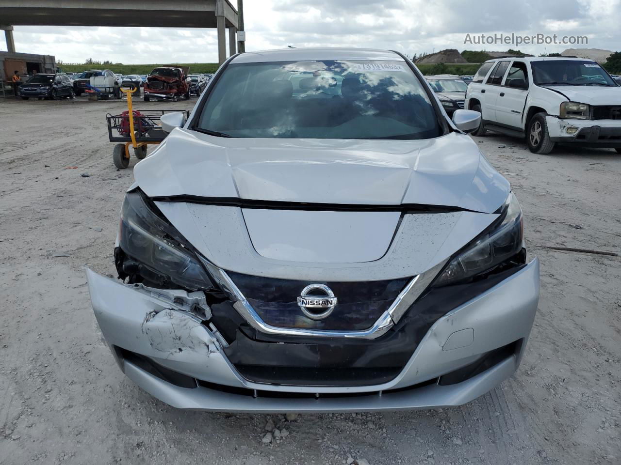 2019 Nissan Leaf S Silver vin: 1N4AZ1CP0KC303540