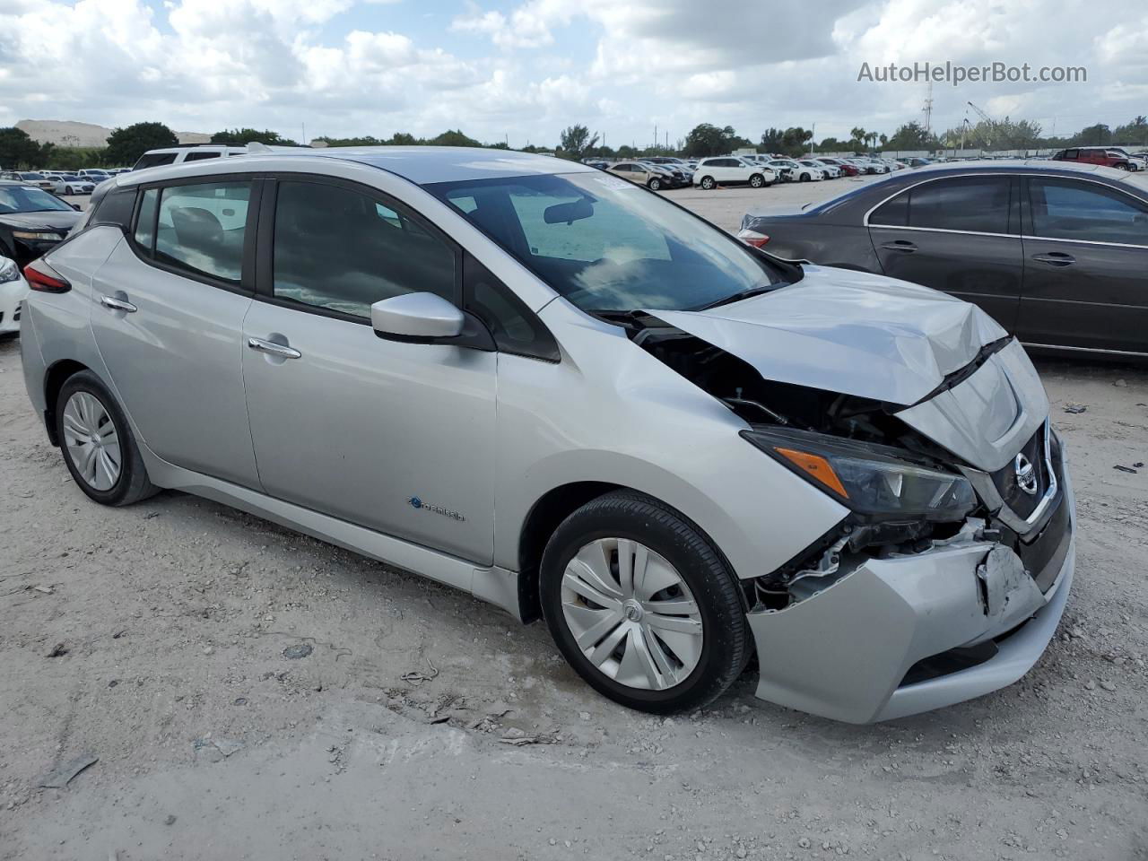 2019 Nissan Leaf S Silver vin: 1N4AZ1CP0KC303540