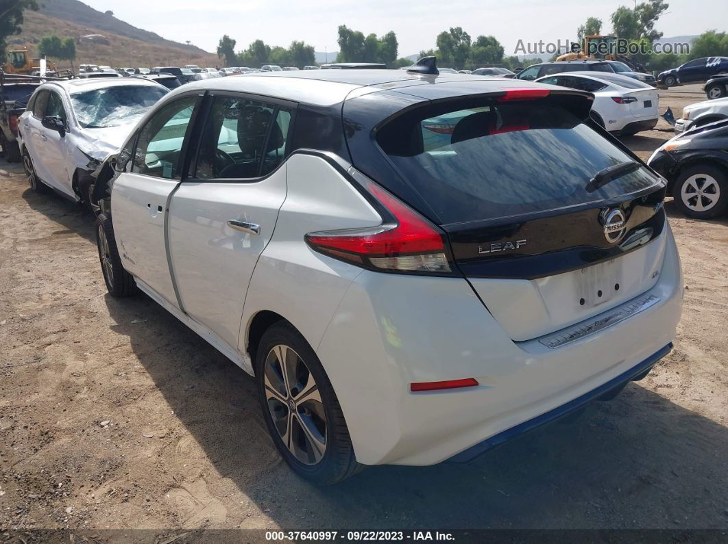 2019 Nissan Leaf Sl White vin: 1N4AZ1CP0KC305482